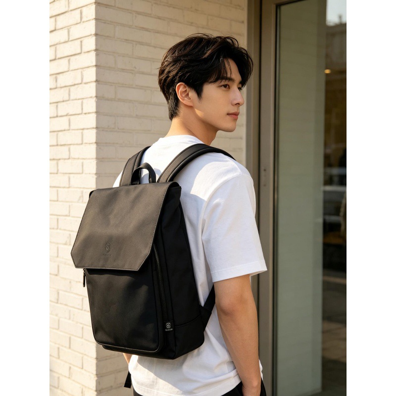 Leather Work Rucksack Mens - Ransel Laptop Kulit PU Berkualitas Tinggi