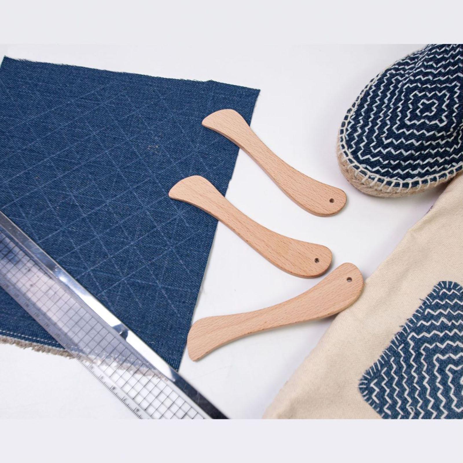 Bone Folder Tool - 2x Alat Pembuat Lipatan Jahitan, Penjepit