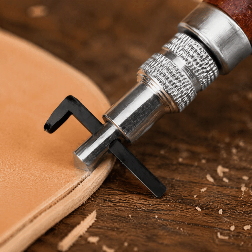 Groover Stitching Tool - Alat Pembuat Alur Kulit dengan Kedalaman
