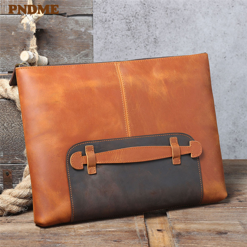 Leatherwork Designs - Tas clutch pria berkapasitas besar dari