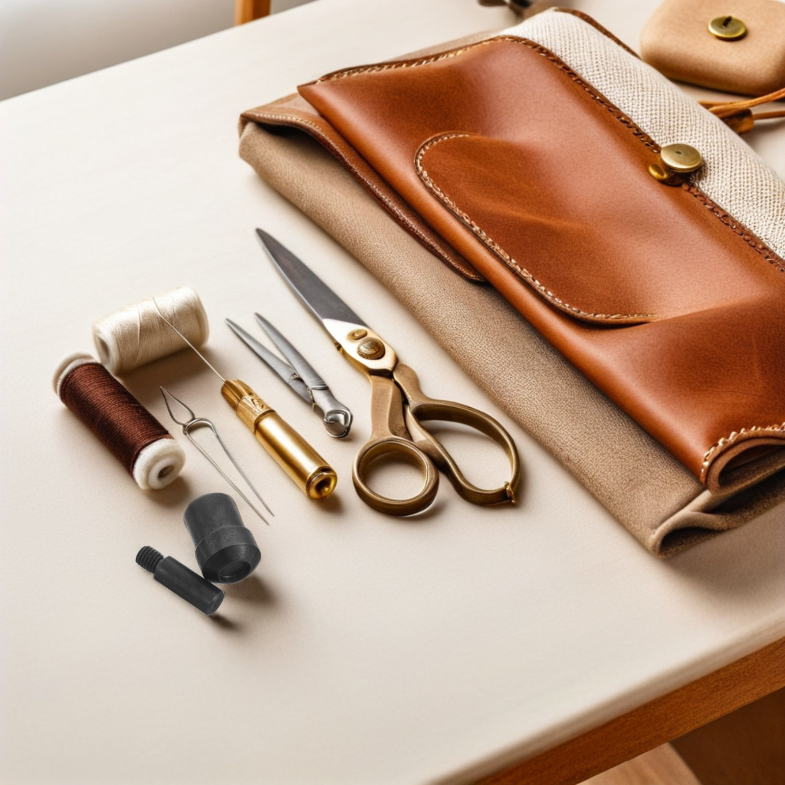 Leatherwork Hand Press - 2 buah cetakan paku keling, alat