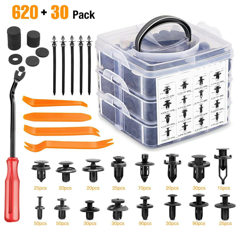 Rivet Setter Tool - Klip Retainer Plastik Mobil Ukuran Campur