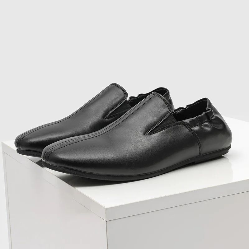 Leatherwork Designs - Sepatu Kasual Pria Slip On Flats