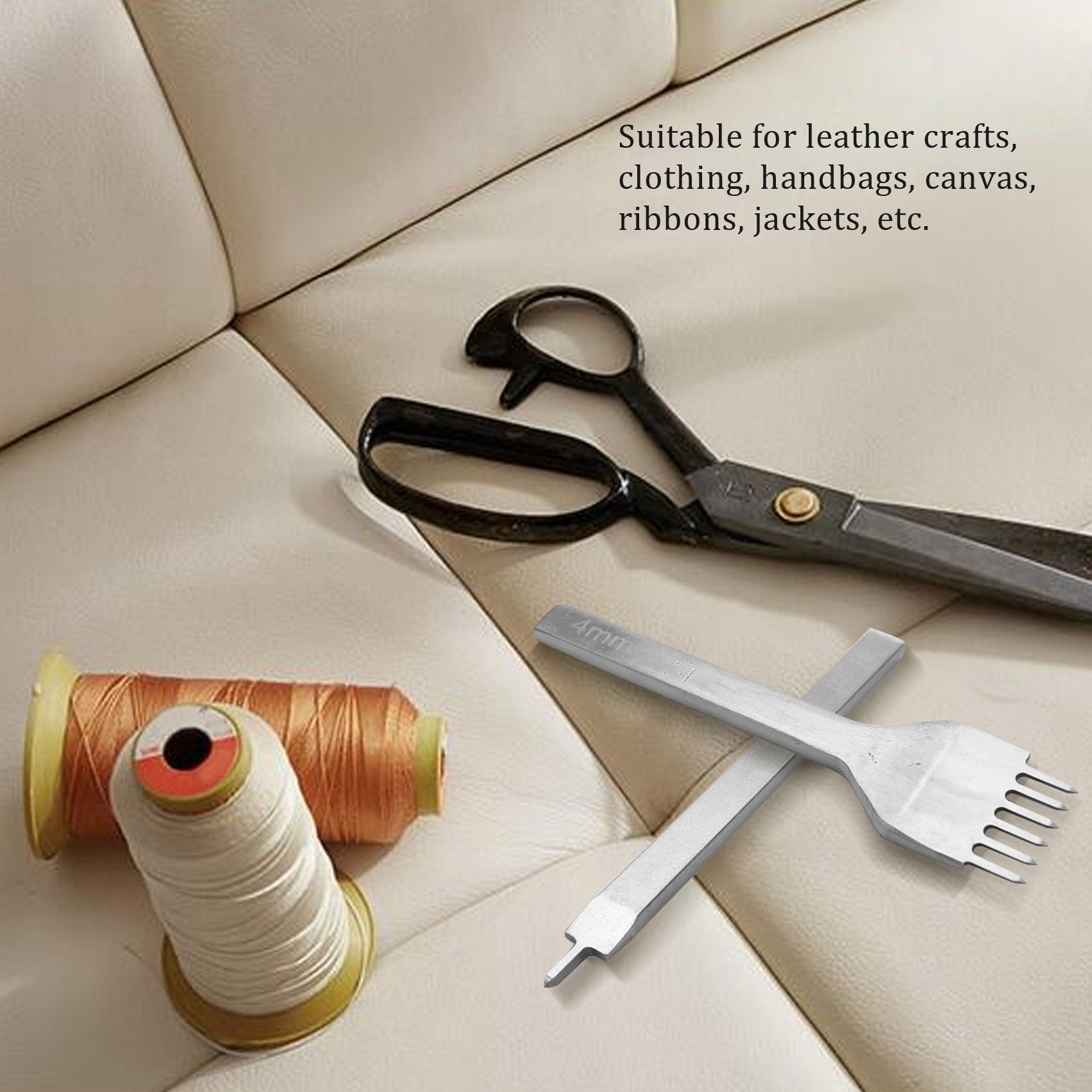 Groover Stitching Tool - BAAR-Set Pahat Jahit Kulit, Alat Penjahit