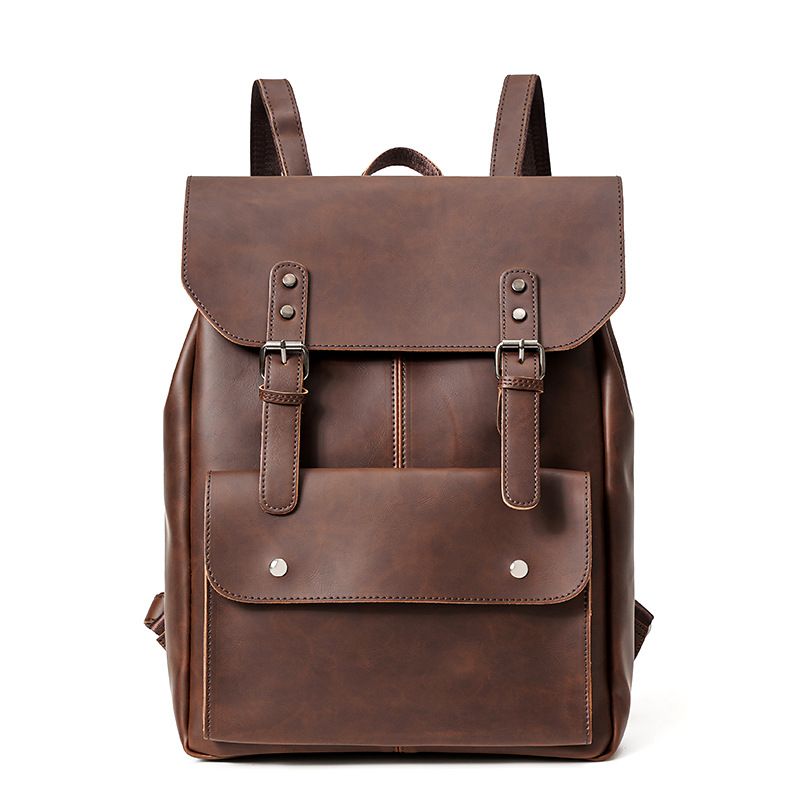 Ransel Kulit Pria Model Klasik - Leather Work Rucksack Mens ulasan dan harga