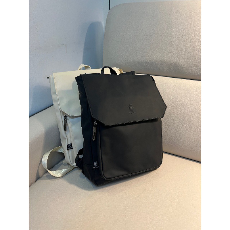 Ransel Laptop Kulit PU Berkual - Leather Work Rucksack Mens ulasan dan harga