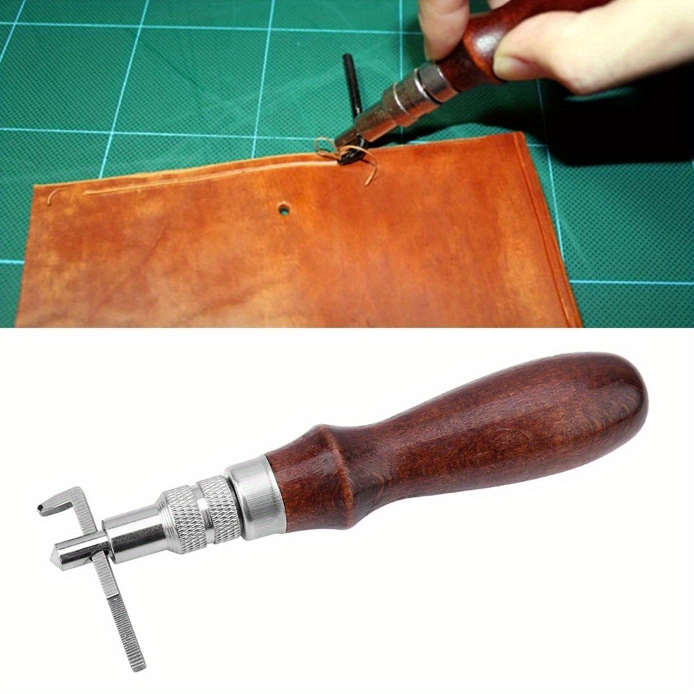 1 Buah Alat Pembuat Alur Kulit - Groover Stitching Tool ulasan dan harga