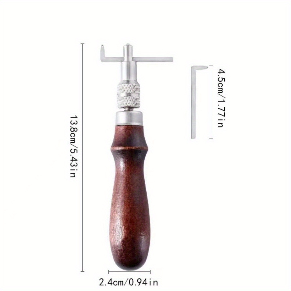 1 Buah Alat Pembuat Alur Kulit - Groover Stitching Tool ulasan dan harga