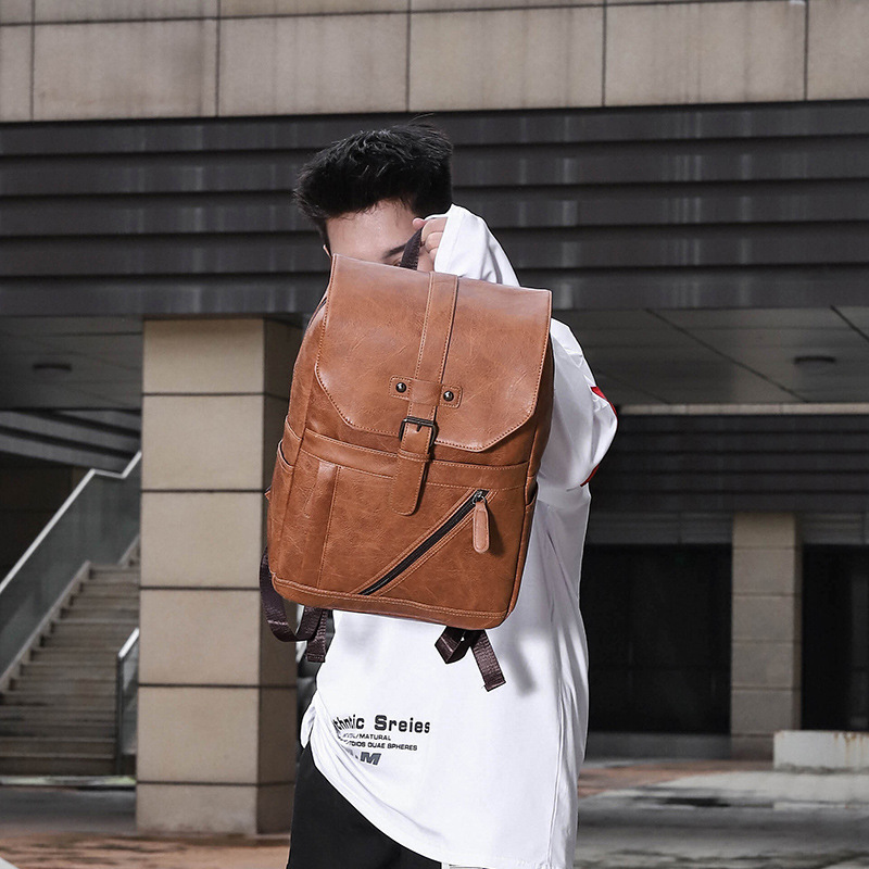 AOTIAN Tas Ransel Kulit Cetak  - Leather Work Rucksack Mens ulasan dan harga