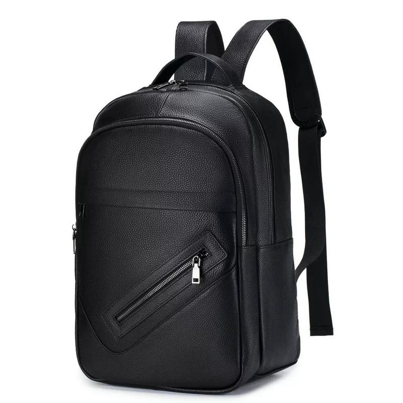 Ransel Laptop Kulit Asli Hitam - Leather Work Rucksack Mens ulasan dan harga