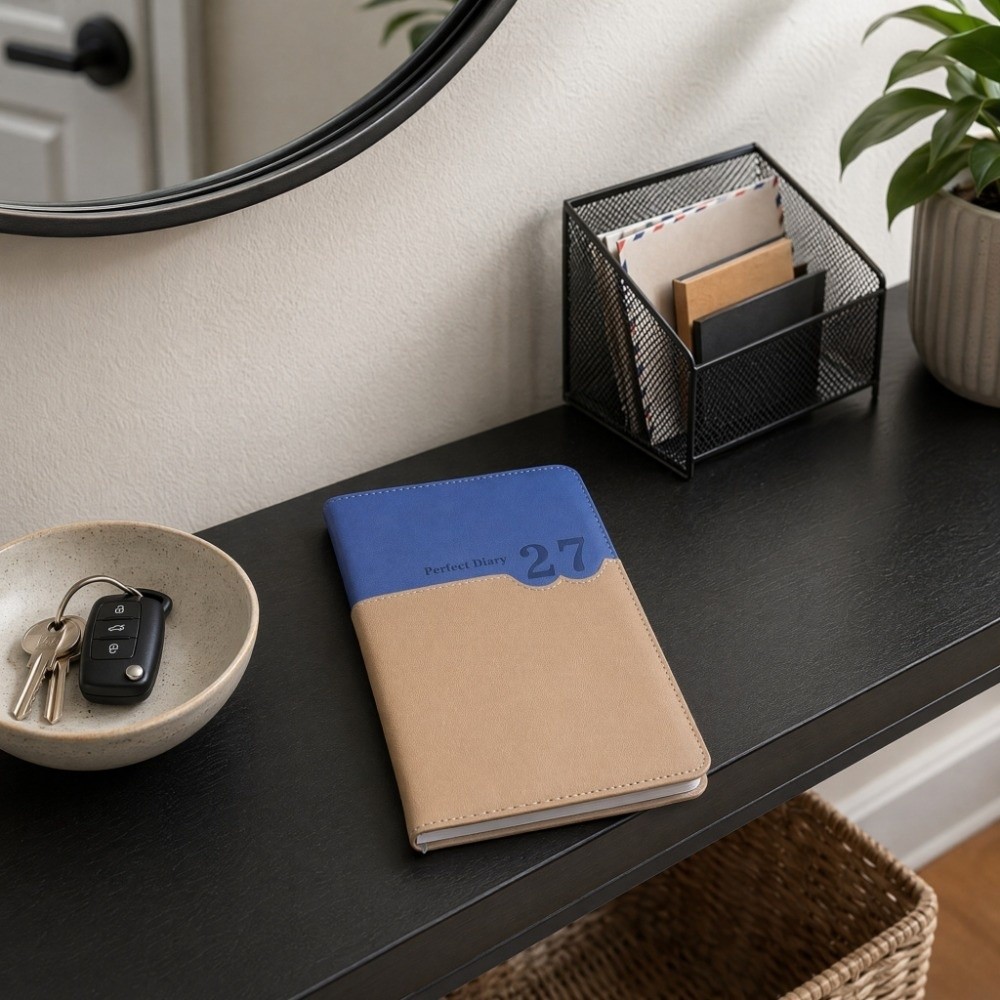 Perencana Kerja Kantor 2027 Bu - Leather Work Diary Covers ulasan dan harga