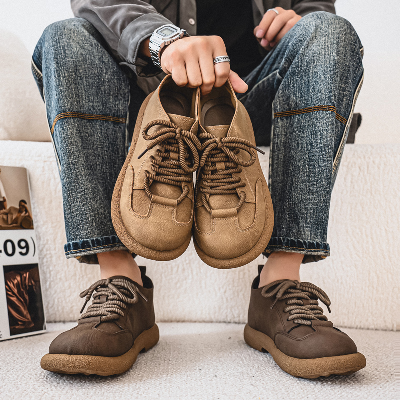 Sepatu Kasual Pria Sepatu Flat - Leatherwork Designs ulasan dan harga