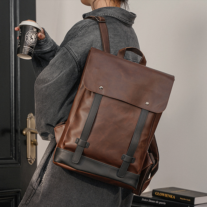 Ransel Kulit Pria Model Vintag - Leather Work Rucksack Mens ulasan dan harga