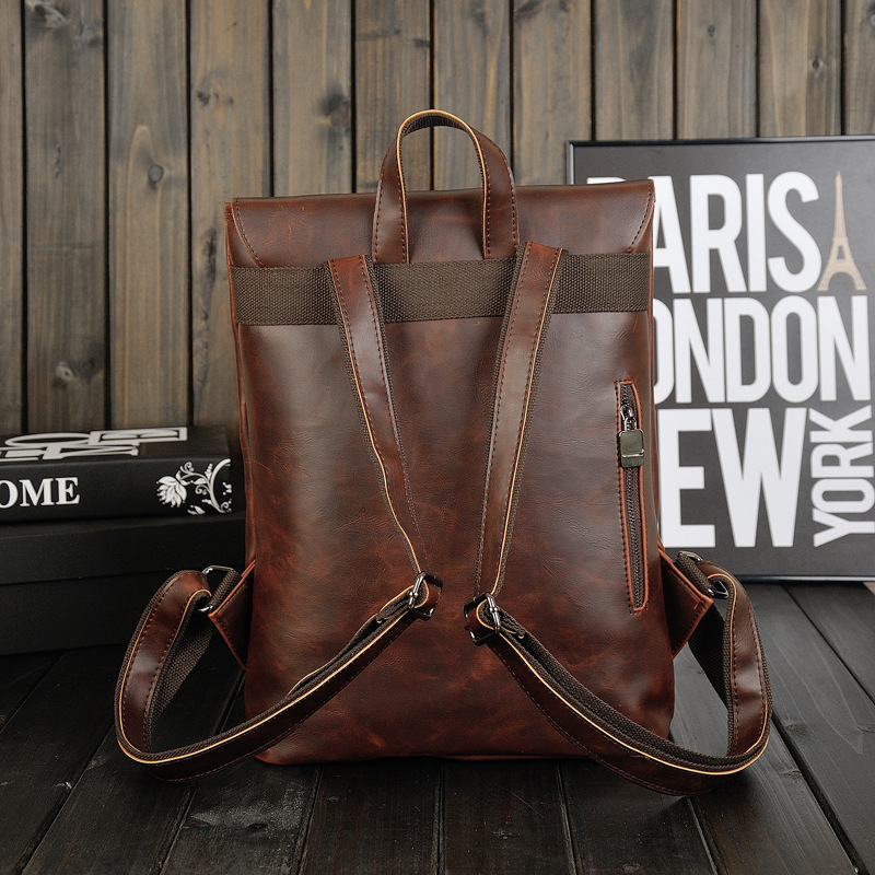 Ransel Kulit Pria Model Vintag - Leather Work Rucksack Mens ulasan dan harga