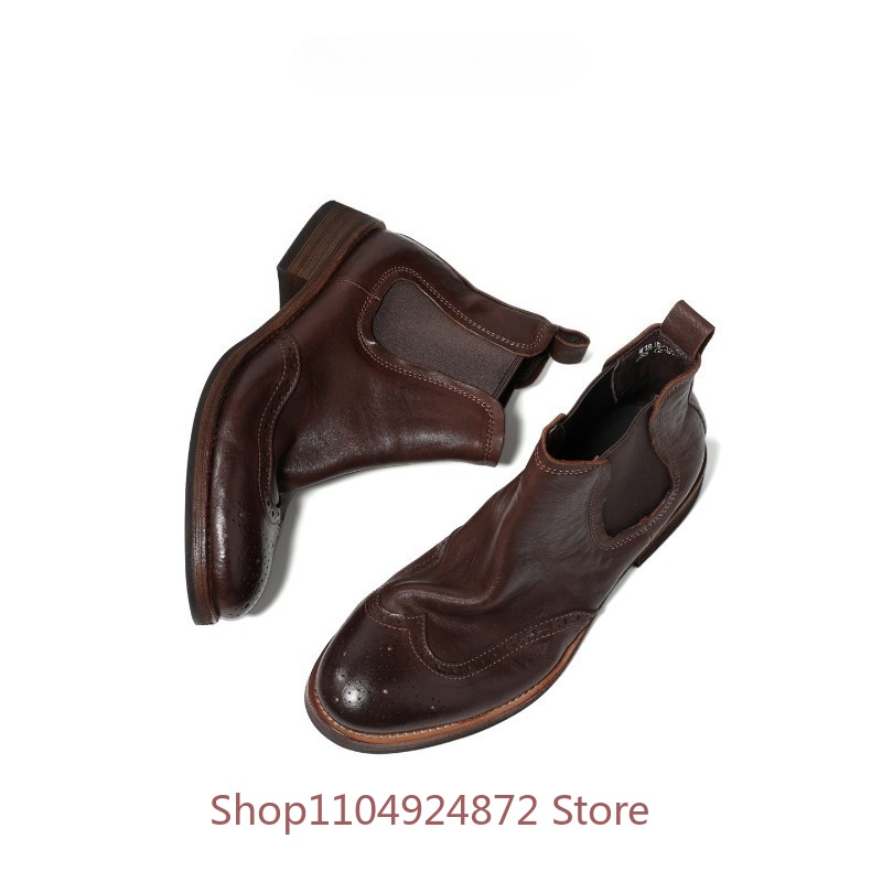 Sepatu Bot Chelsea Model Brogu - Leatherwork Designs ulasan dan harga