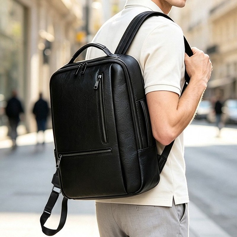 Ransel Laptop Kulit Asli Warna - Leather Work Rucksack Mens ulasan dan harga