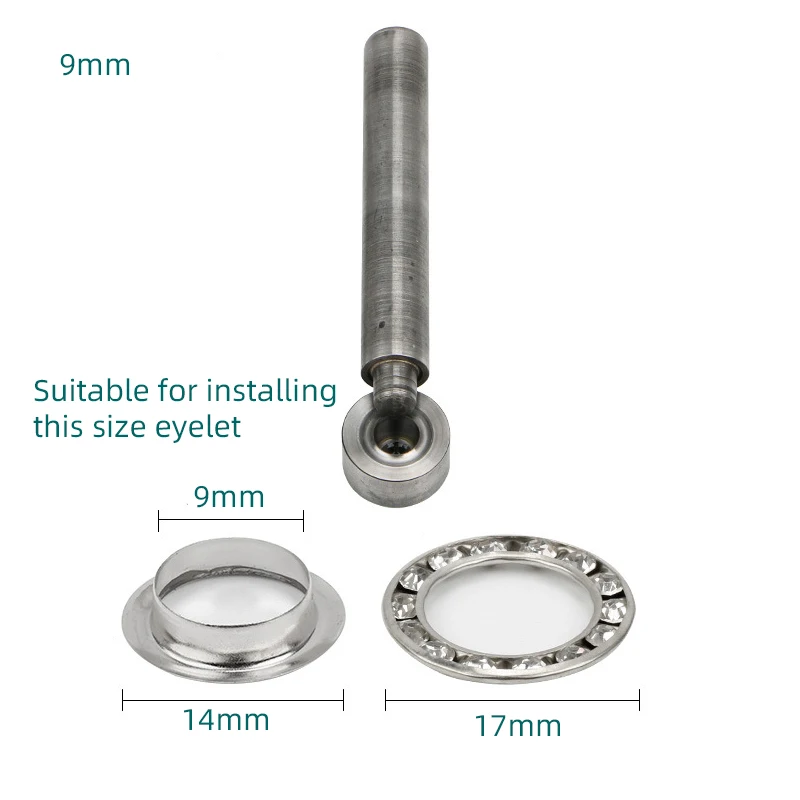 Berlian imitasi grommet Eyelet - Rivet Setter Tool ulasan dan harga