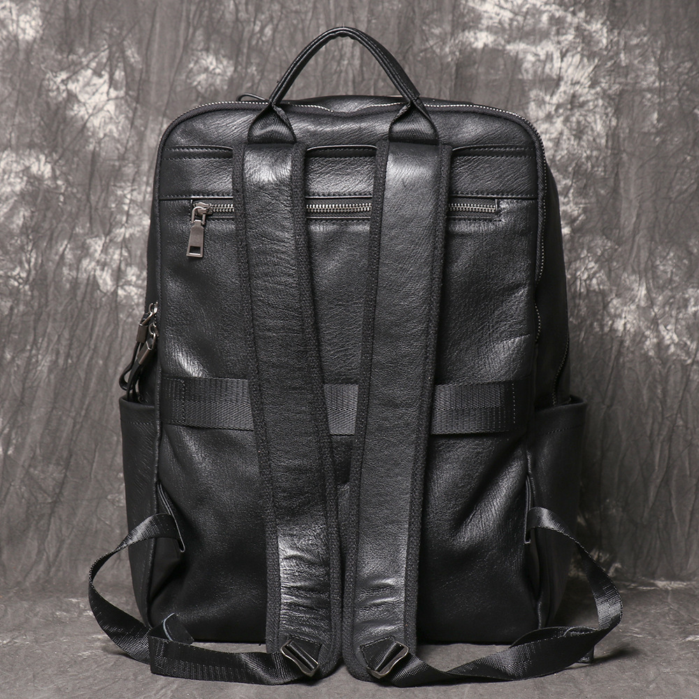 Ransel Kulit Asli Hitam Untuk  - Leather Work Rucksack Mens ulasan dan harga