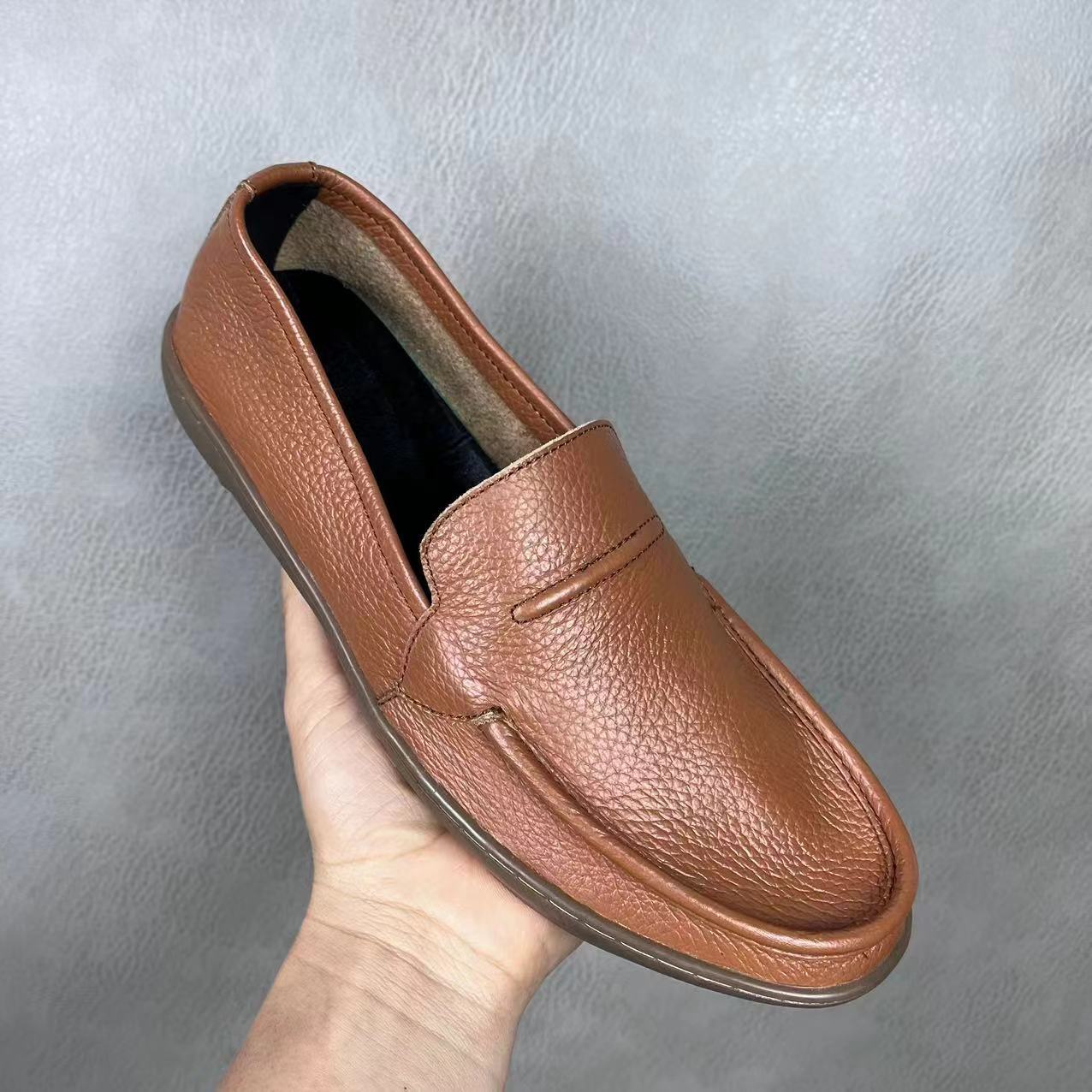 Sepatu Kulit Pria Ujung Bulat  - Leatherwork Designs ulasan dan harga