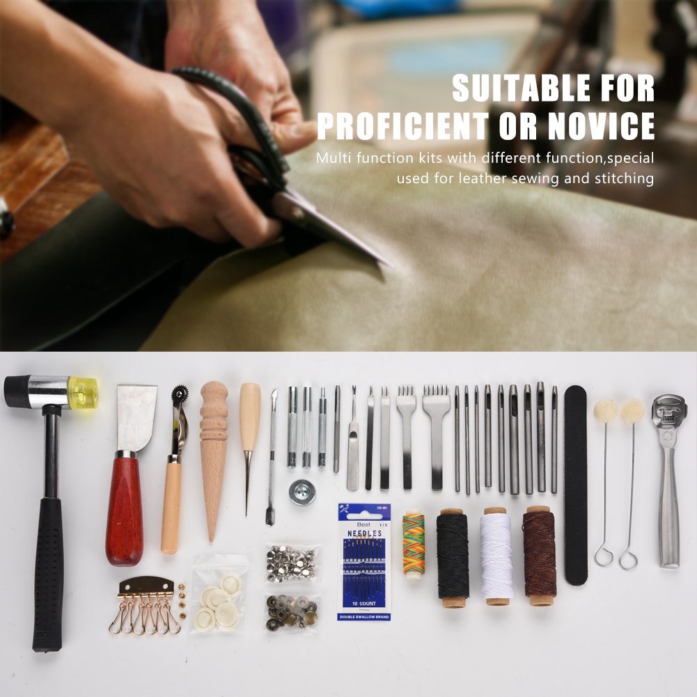 Set Peralatan Kerajinan Kulit  - Groover Stitching Tool ulasan dan harga
