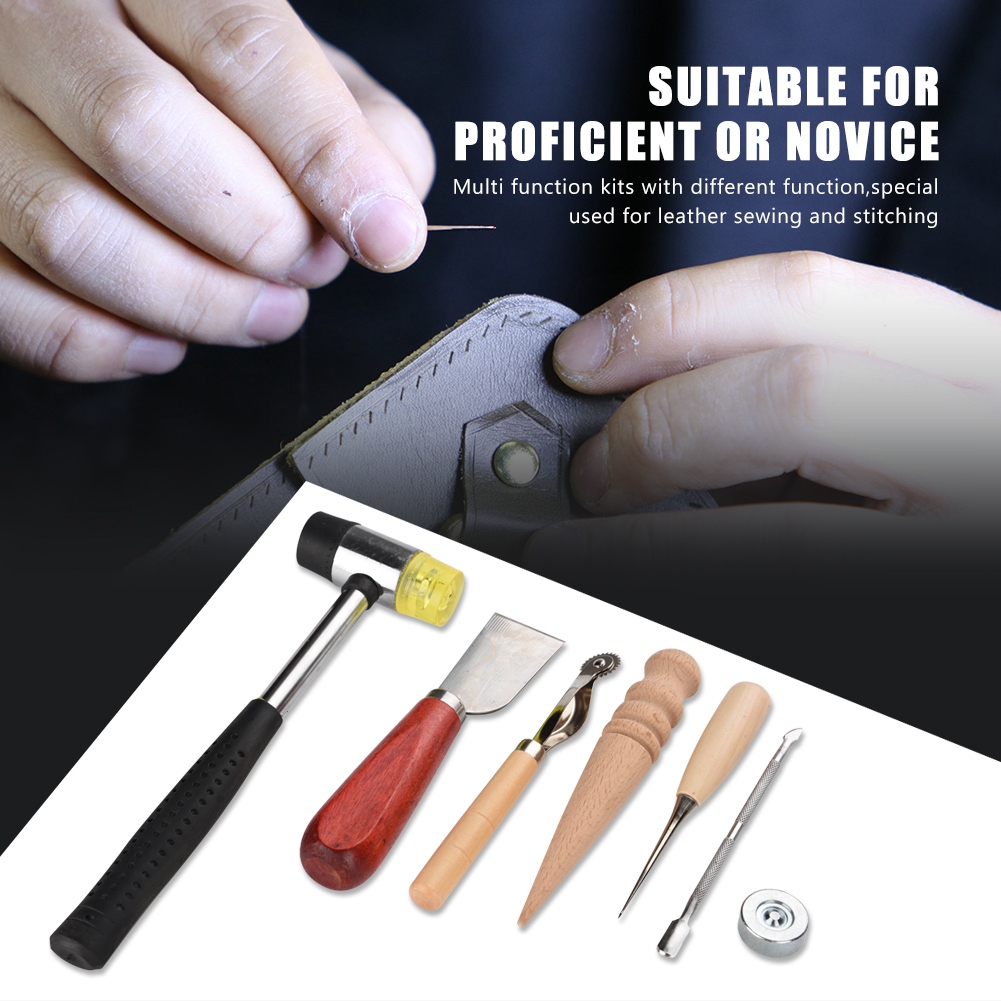 Set Peralatan Kerajinan Kulit  - Groover Stitching Tool ulasan dan harga