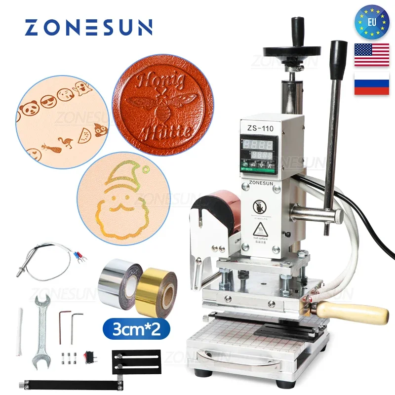 Mesin Pres Panas ZONESUN ZS110 - Leatherwork Hand Press ulasan dan harga