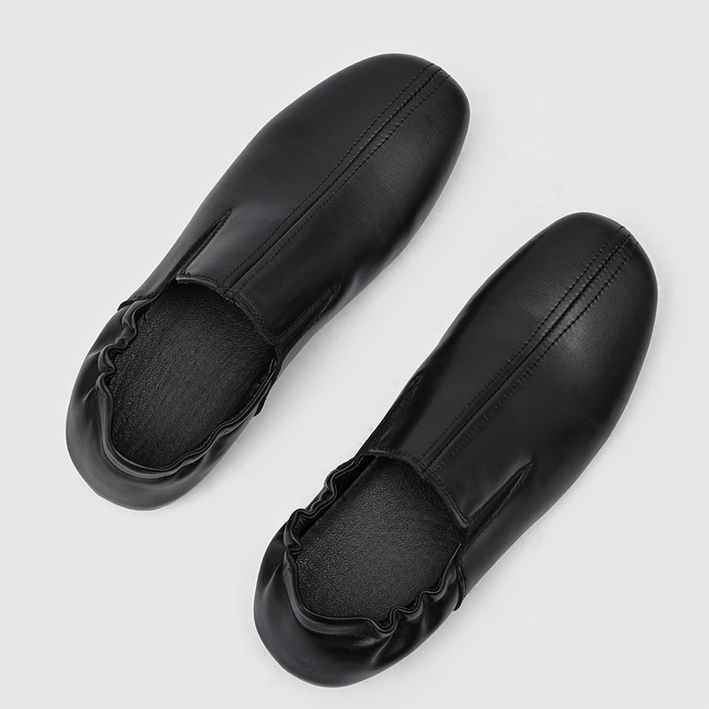 Sepatu Kasual Pria Slip On Fla - Leatherwork Designs ulasan dan harga