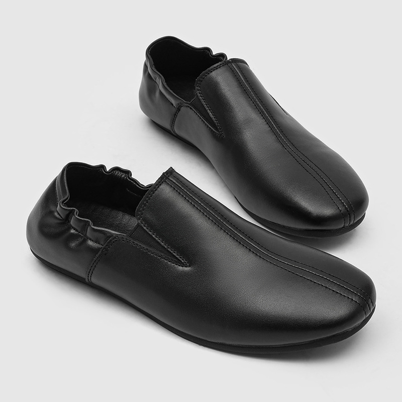 Sepatu Kasual Pria Slip On Fla - Leatherwork Designs ulasan dan harga