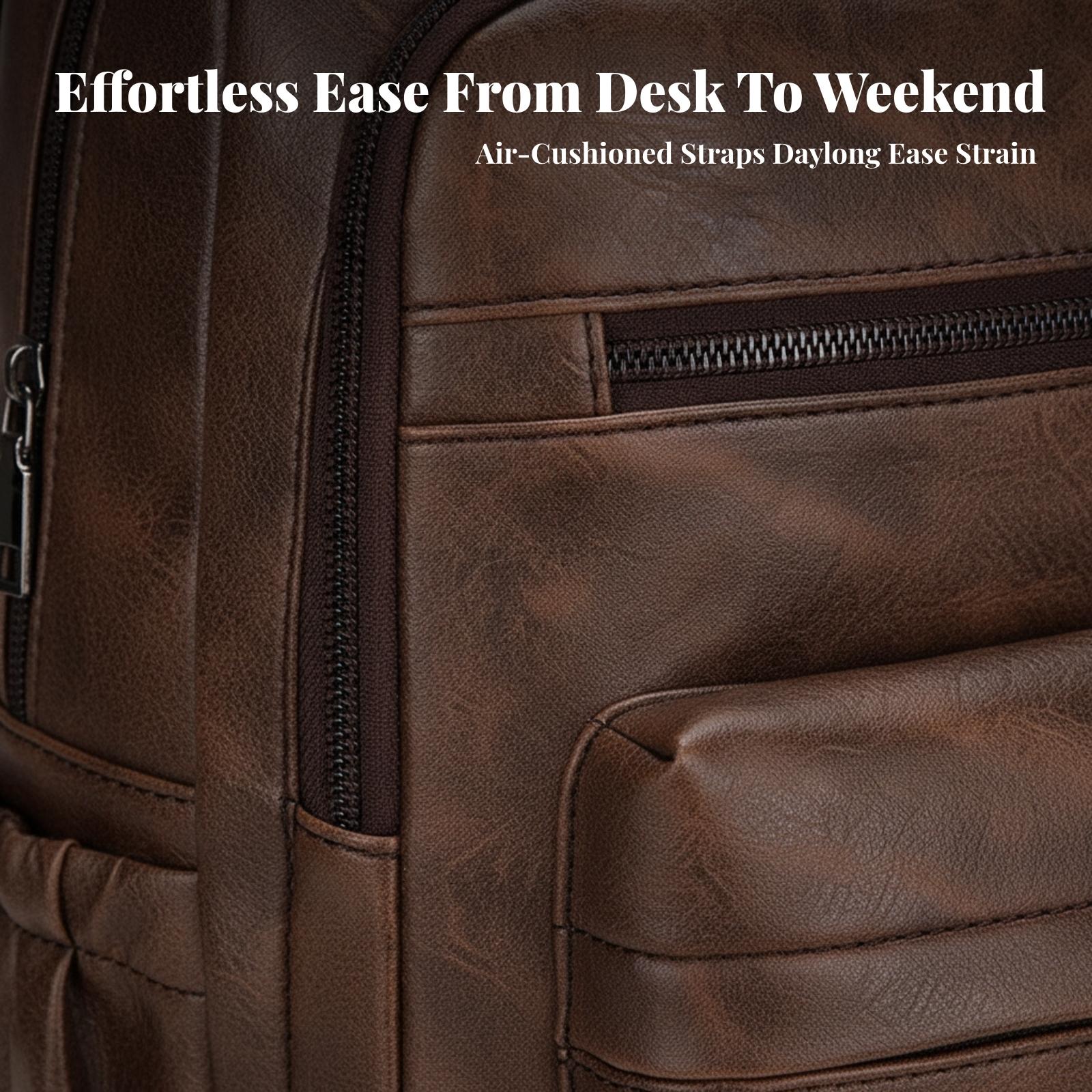 Ransel Pria Tahan Air dengan K - Leather Work Rucksack Mens ulasan dan harga