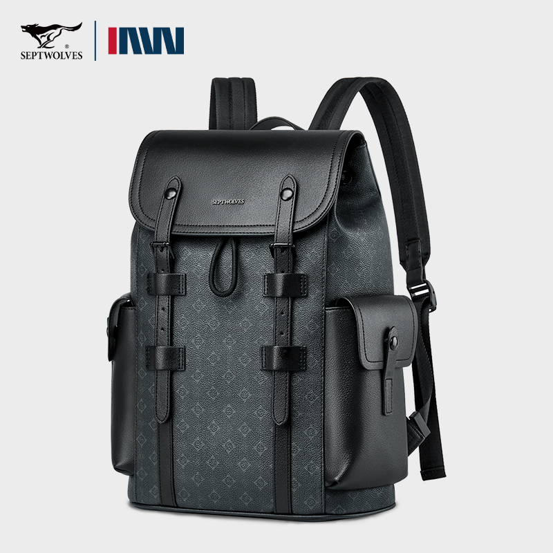 Septwolves Ransel Kulit Cetak  - Leather Work Rucksack Mens ulasan dan harga