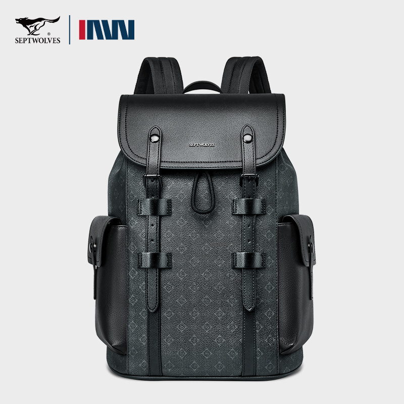 Septwolves Ransel Kulit Cetak  - Leather Work Rucksack Mens ulasan dan harga