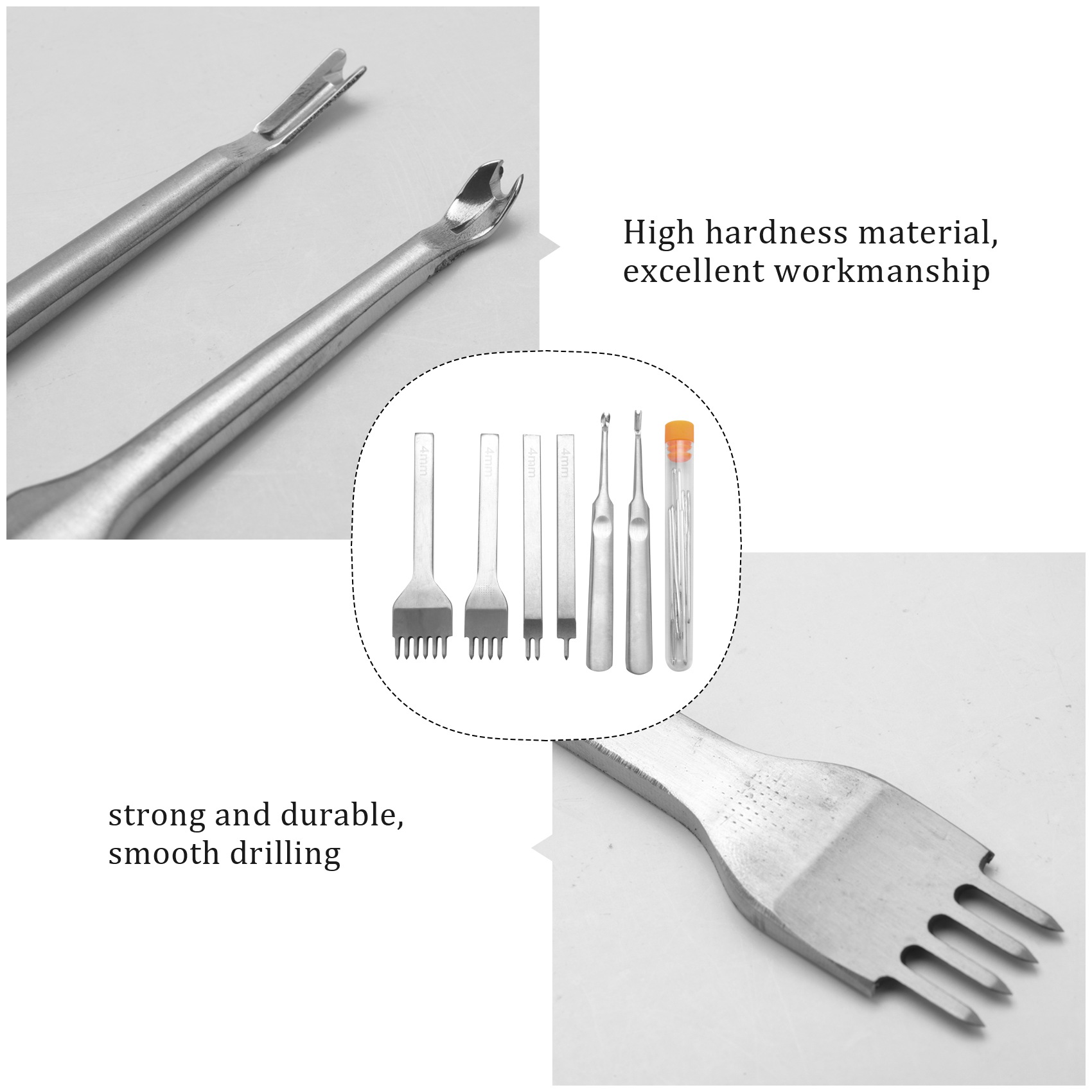 BAAR-Set Pahat Jahit Kulit, Al - Groover Stitching Tool ulasan dan harga