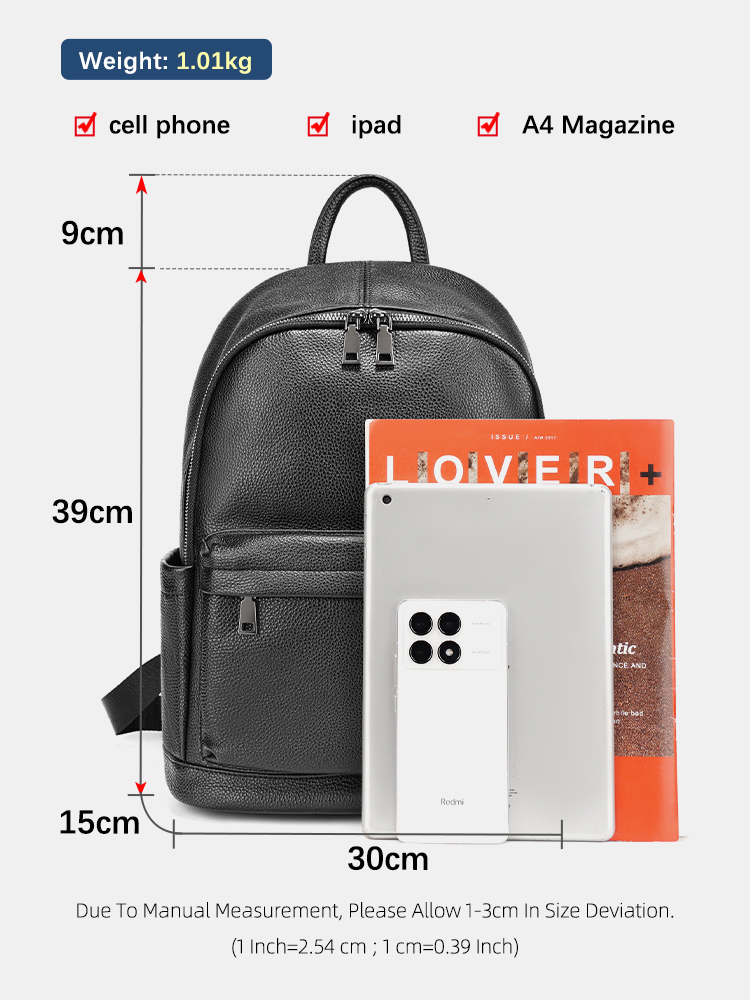 Zency Ransel Pria Kulit Sapi T - Leather Work Rucksack Mens ulasan dan harga